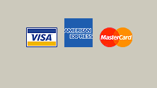 VISA, AmericanExpress, MasterCard